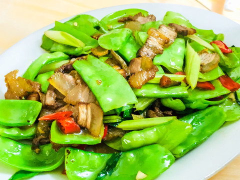 豆角炒回鍋肉肉