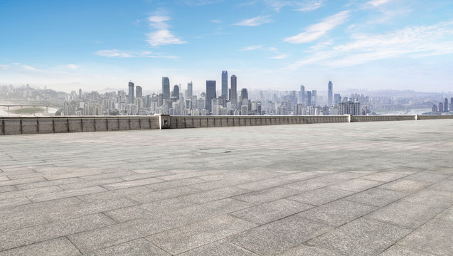 城市廣場摩天大樓天際線