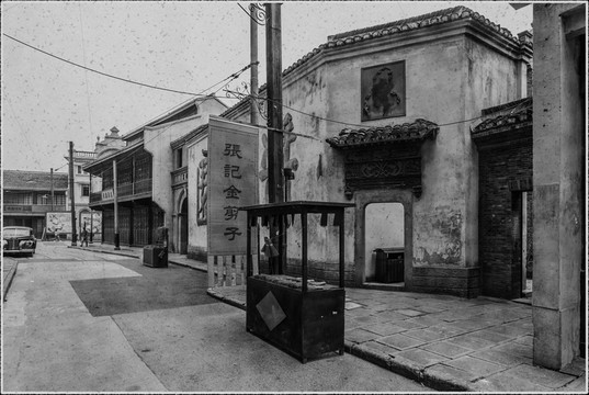 老上海舊上海街景建筑懷舊復古