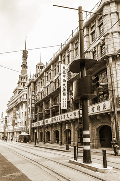 老上海舊上海建筑街景復古懷舊