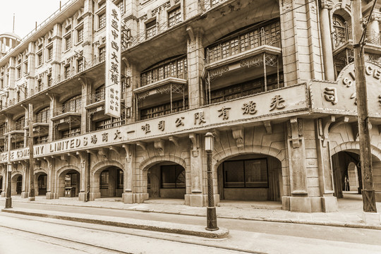 老上海舊上海建筑街景復(fù)古懷舊