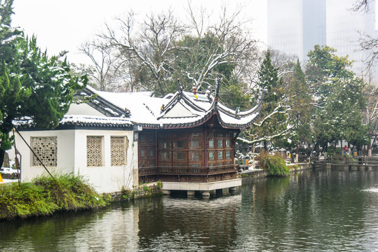 南京總統(tǒng)府雪景