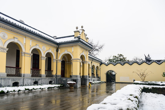 南京總統(tǒng)府雪景