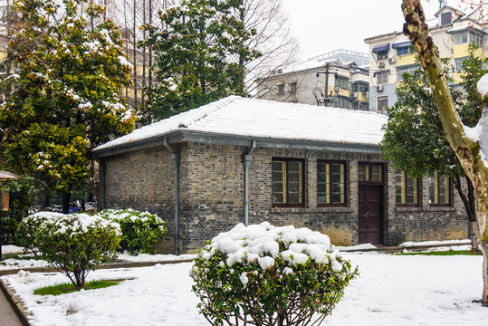 南京總統(tǒng)府雪景