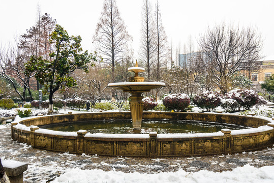 南京總統(tǒng)府雪景
