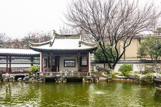 南京總統(tǒng)府雪景
