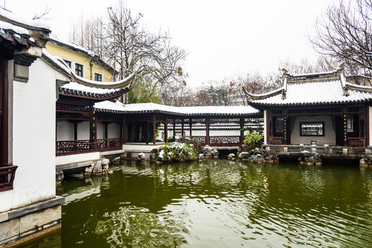 南京總統(tǒng)府雪景