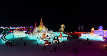 哈爾濱冰燈 哈爾濱冰雪大世界