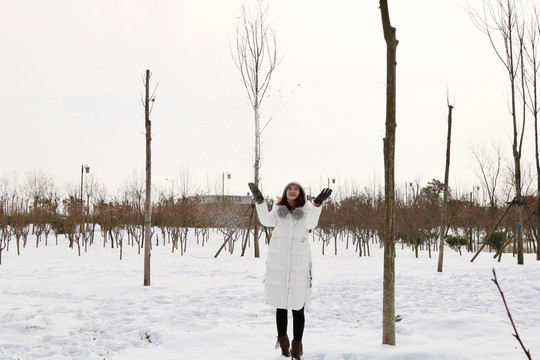 人物雪景圖
