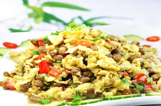臘八豆炒鴨蛋