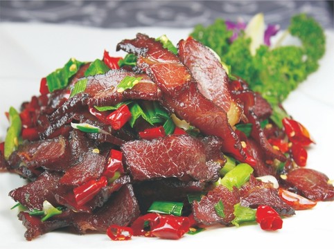 小炒臘牛肉