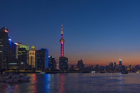 上海外灘夜景東方明珠