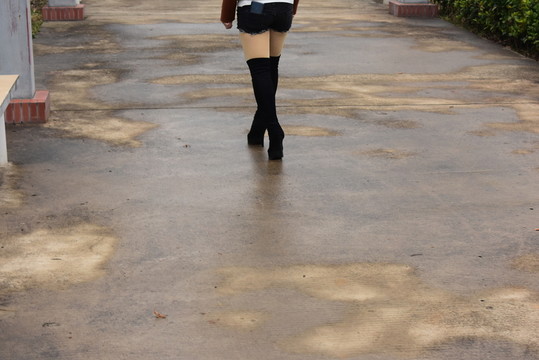 長靴美腿