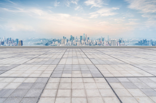 城市廣場建筑景觀天際線
