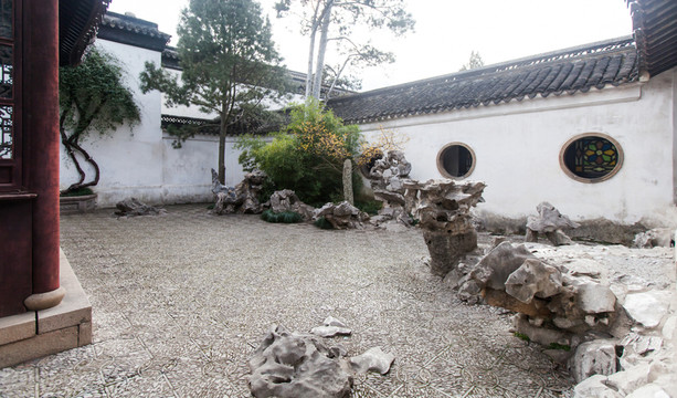 園林庭院 假山