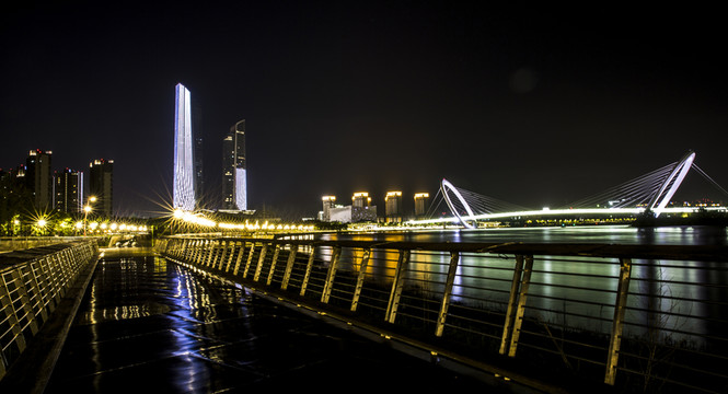 南京江濱夜景