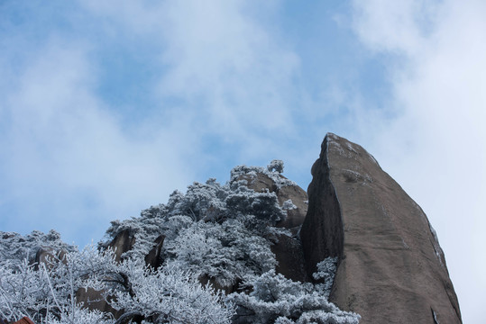 九華山雪景