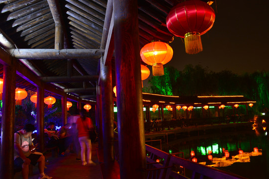 清明上河園 長亭夜景