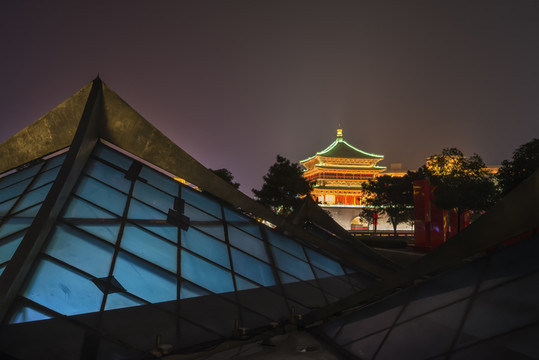 西安鐘樓夜景