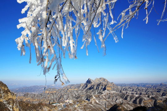 大山雪后