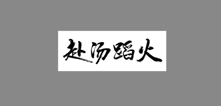 赴湯蹈火
