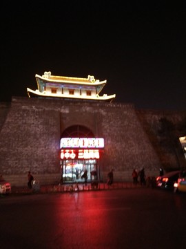 西安 鐘樓 鼓樓 周邊 夜景