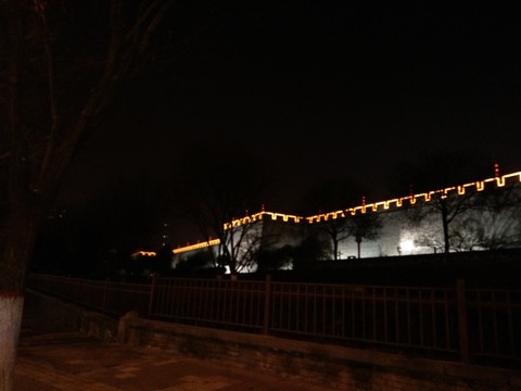 西安 鐘樓 鼓樓 周邊 夜景