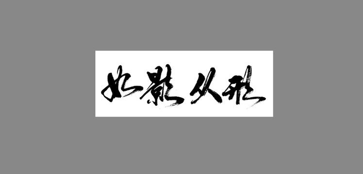 如影從形