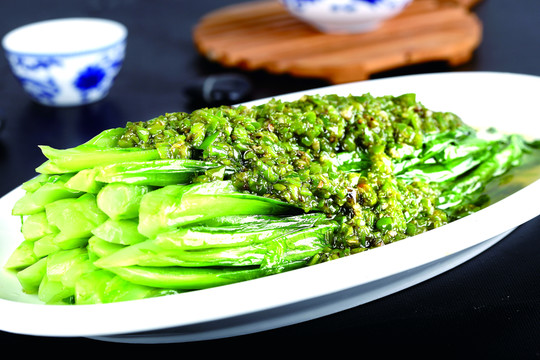 燒椒油麥菜
