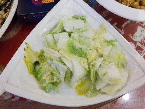 素炒白菜片