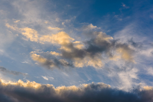晚霞 彩云 藍天 夕陽
