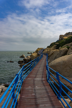 臺(tái)山 巖石 海邊 風(fēng)景 那琴半