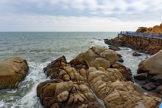 巖石 海邊 風(fēng)景 那琴半島 臺(tái)