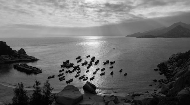 臺(tái)山 巖石 海邊 風(fēng)景 那琴半