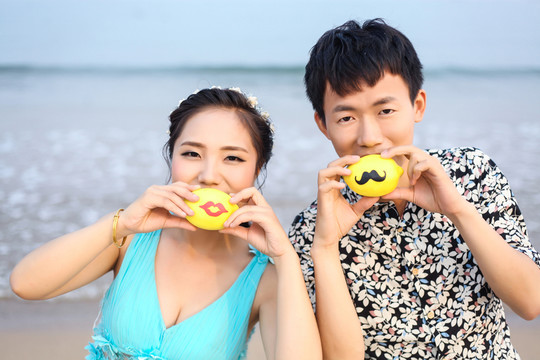 海邊拍攝婚紗照