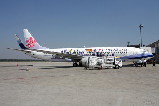 飛機(jī) 薰衣草彩繪 臺灣中華航空