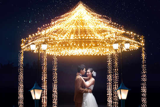 米蘭夜婚紗照