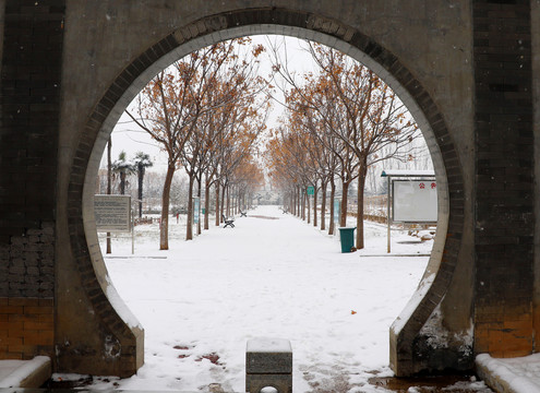 洞里風(fēng)景雪景
