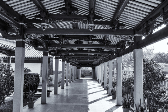 寺院走道