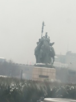 西安 第2次雪景 北郊 大唐西