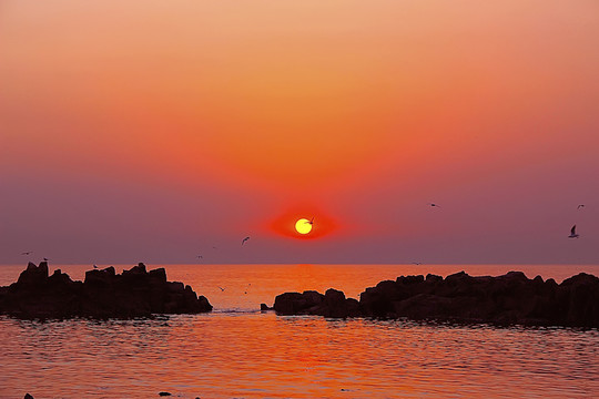 海上日出