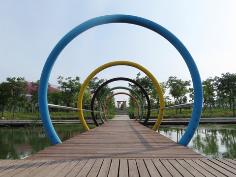 奧運五環(huán)景觀