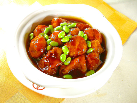 毛豆子燒面筋