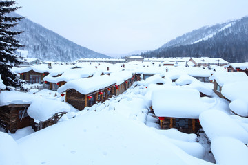 黑龍江雪鄉(xiāng) 中國(guó)雪鄉(xiāng) 雪房子