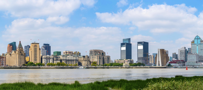 上海外灘老建筑全景大畫幅