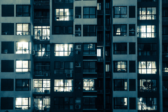 小區(qū)夜晚