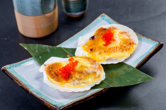 芝士焗扇貝