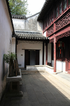 江南建筑門(mén)廊 天井