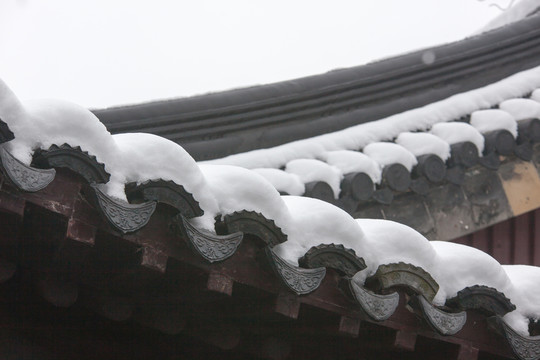 白雪屋檐