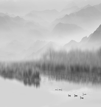 意境 水墨山水